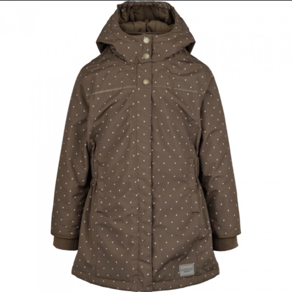 MarMar Copenhagen Winter Jacket Olga Earth Dotty Brown Coat 14 Youth